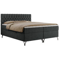 BOXBETT GRIMALDI 120/200 Dunkelgrau Struktur - H3 - Dunkelgrau, Holz/Textil (120/200cm) - MKS