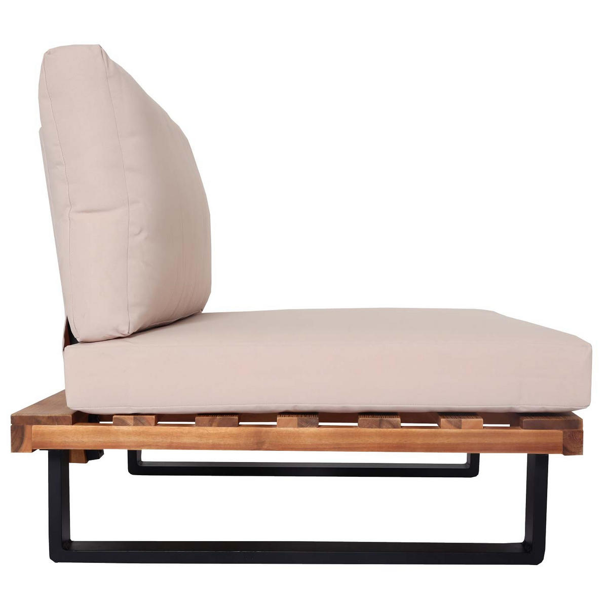 LOUNGESESSEL Garten Hellbraun Beige - Braun, Holz (82/75/82cm) - PROREGAL