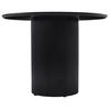 ESSTISCH Trually rund, Schwarz, 100 cm - Schwarz, Holzwerkstoff/Metall (100/100/75cm) - Selsey