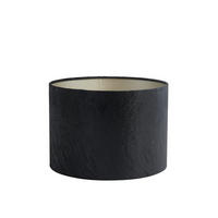 LAMPENSCHIRM Lubis Schwarz Ø20/15 cm - Schwarz, Textil (20/20/15cm) - Light & Living