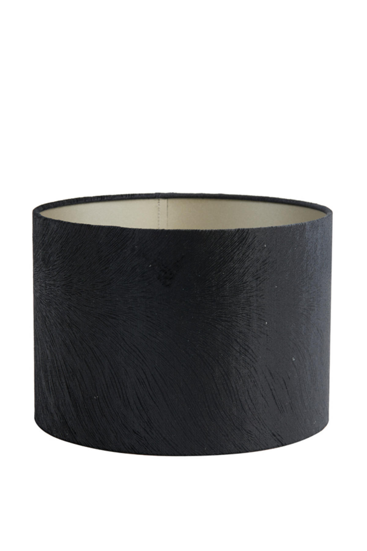LAMPENSCHIRM Lubis Schwarz Ø20/15 cm - Schwarz, Textil (20/20/15cm) - Light & Living