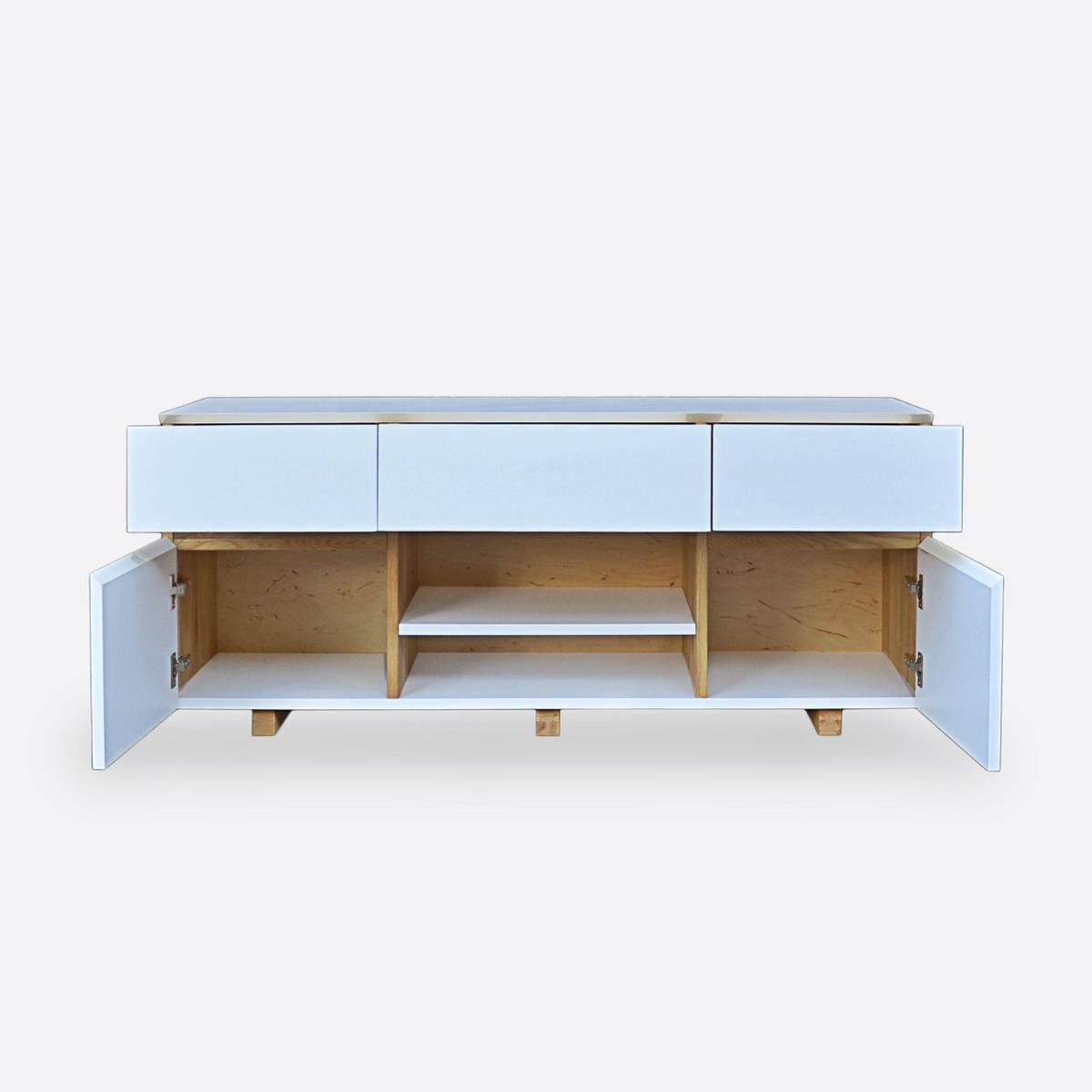 TV-SCHRANK für das Wohnzimmer DORIS - Eichefarben, Holz (130/55/32cm) - Rawood Furniture
