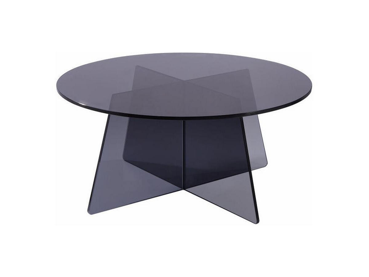 COUCHTISCH - Sicherheitsglas - Anthrazit - SELVORA - Transparent, Glas (90/90/40cm) - Vente-Unique