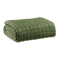 PLAID Swami olivgrün 130 x 200 cm - Olivgrün, Textil (130/200cm) - Vivaraise