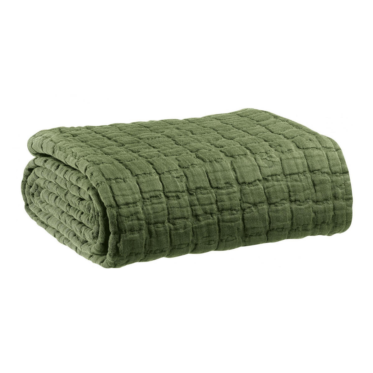 PLAID Swami olivgrün 130 x 200 cm - Olivgrün, Textil (130/200cm) - Vivaraise