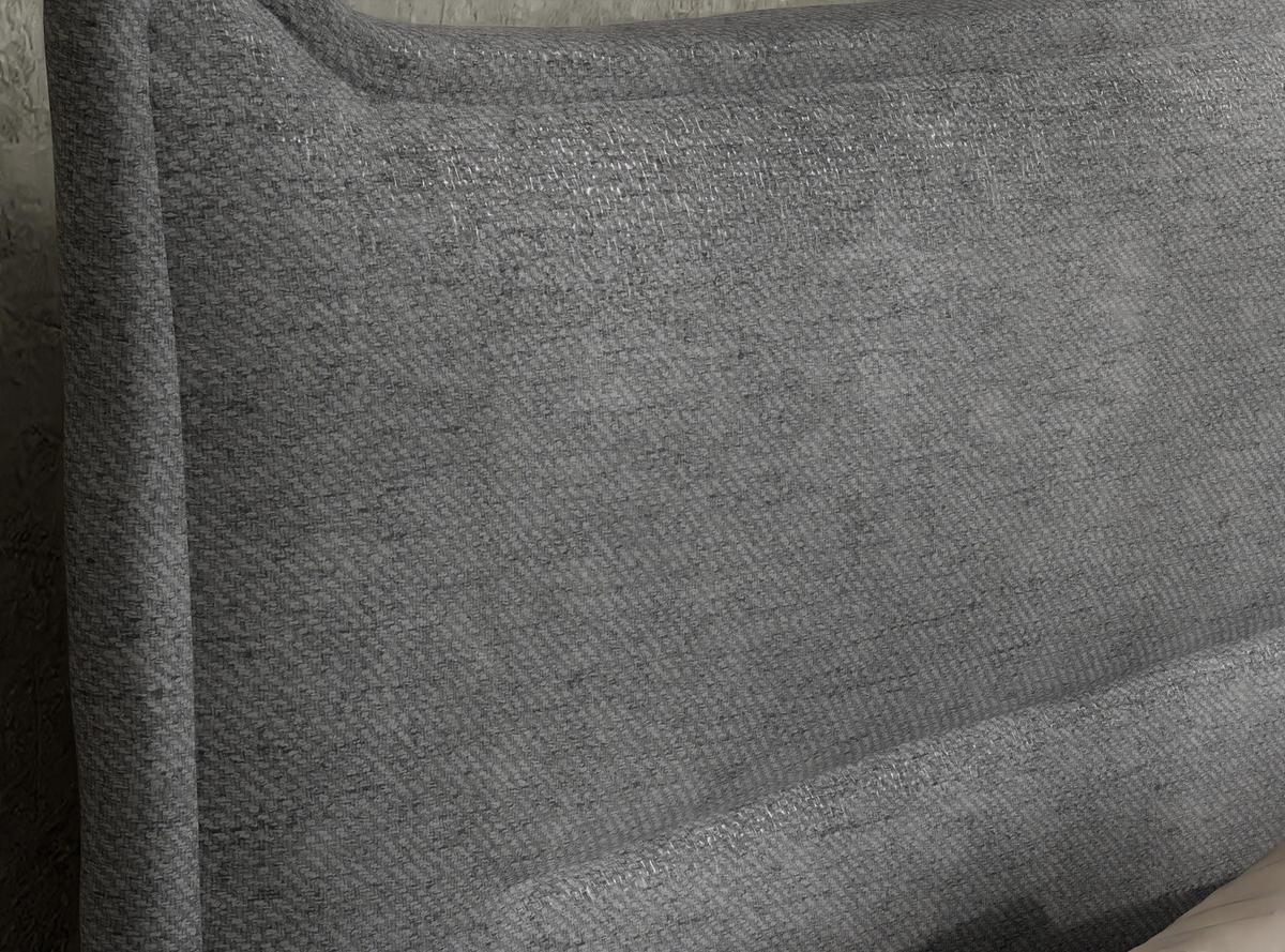 BOXSPRINGBETT Pelino 180/200 cm, in Grau, Bettkasten, Matratze, Topper - Schwarz/Grau, Holz/Holzwerkstoff (180/200cm) - Maison de Reve