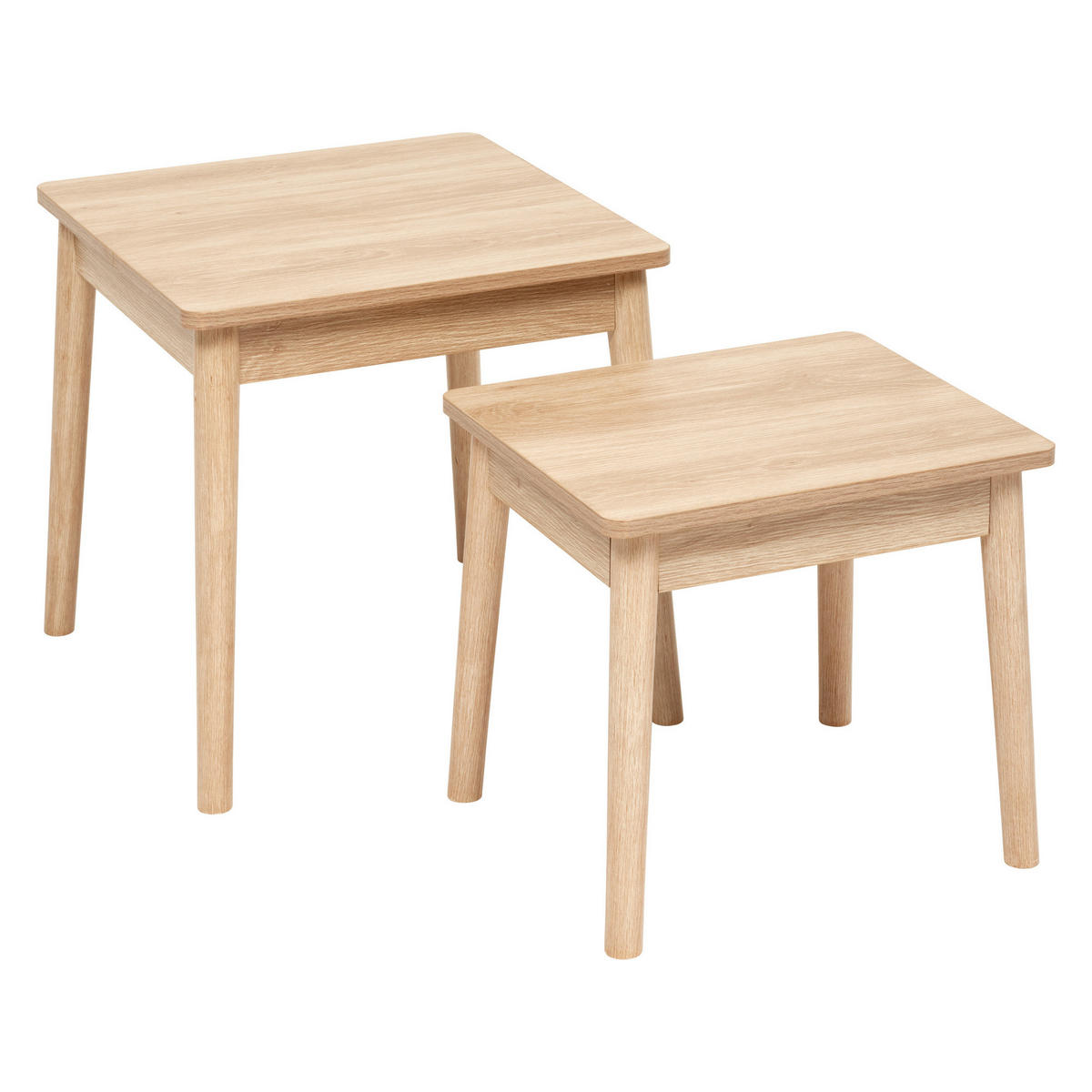 COUCHTISCHE 2er-Set Abana Braun - Braun, Holzwerkstoff (45/45/45cm) - 5five Simply Smart