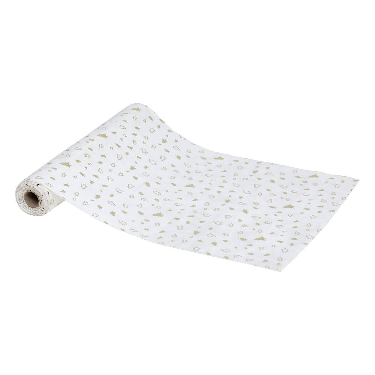 TISCHLÄUFER Goldenes Muster 28/300 cm - Weiß, Textil (300cm) - Atmosphera Createur d´interieur