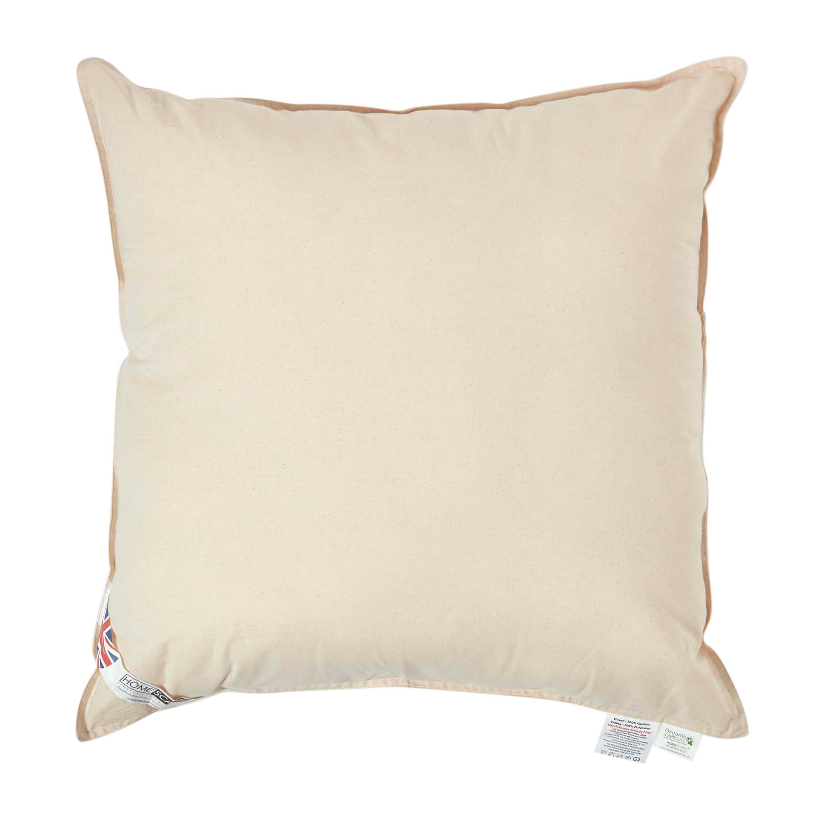 FÜLLKISSEN 65/65 cm – Bio-Baumwolle, Super-Mikrofaser-Füllung - Beige, Textil (65/65cm) - Homescapes