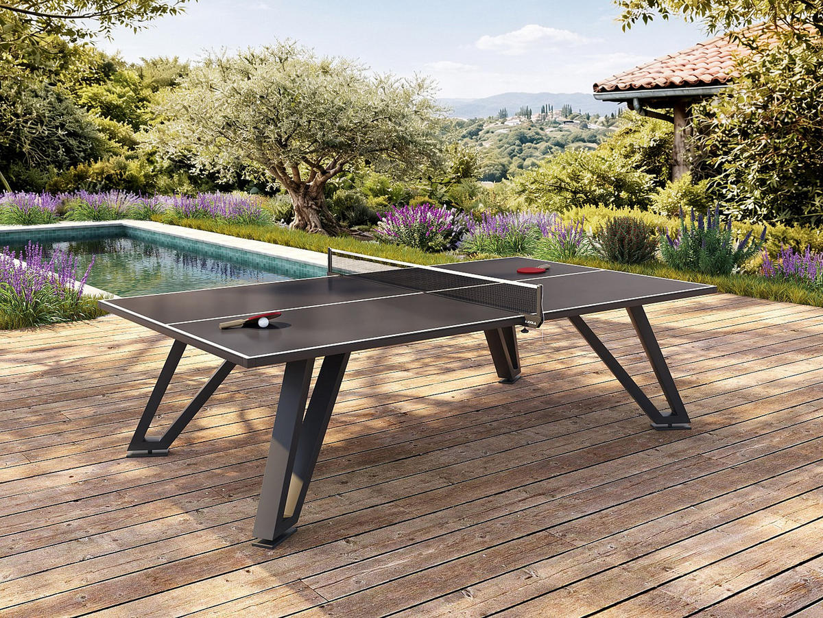 TISCHTENNIS - 274 cm x 152.5 cm - metall - schwarz Jamison - Schwarz, Metall (274/152.5cm) - Vente-Unique