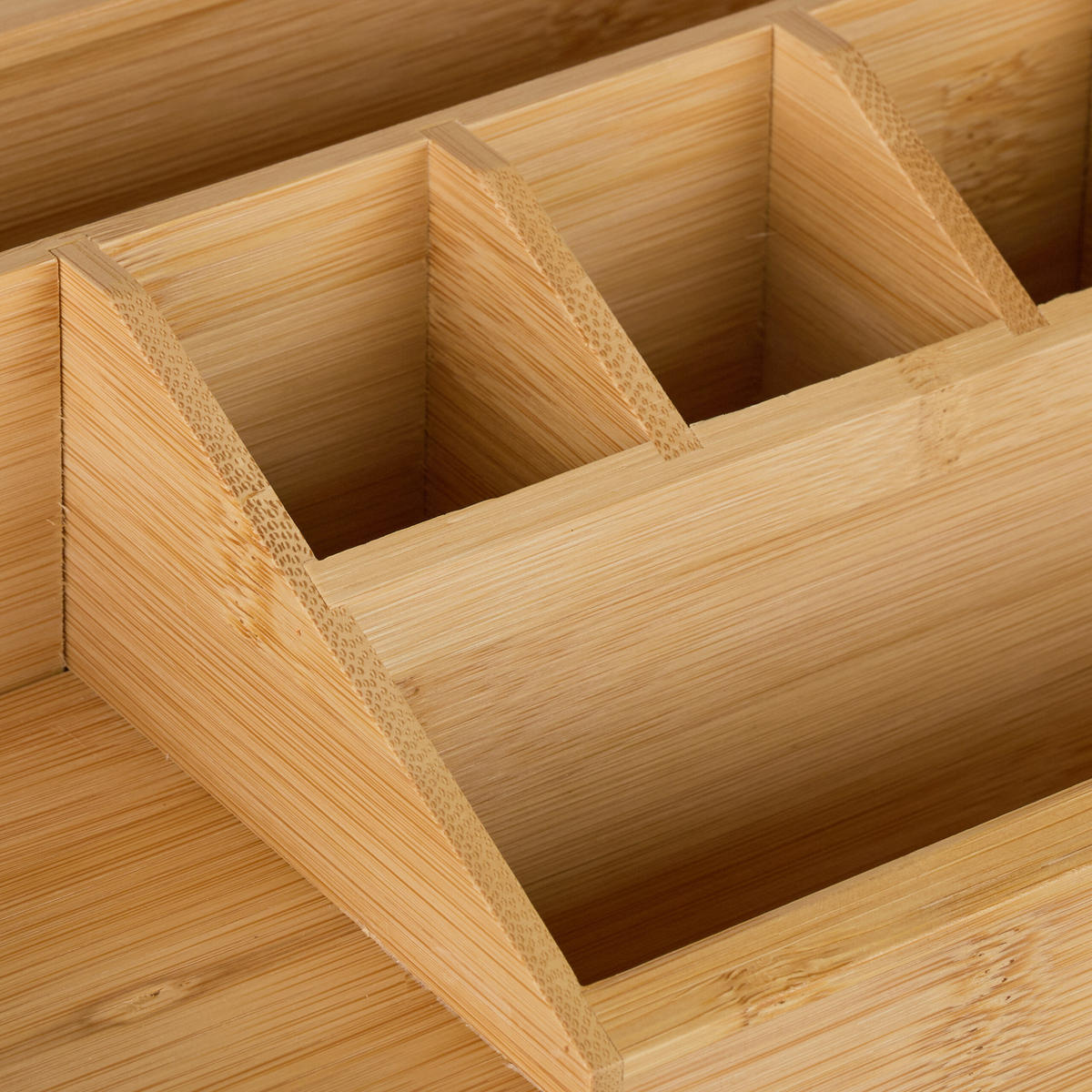 SCHREIBTISCH-ORGANIZER - Hellbraun, Holz (24.5/11/15cm) - Relaxdays