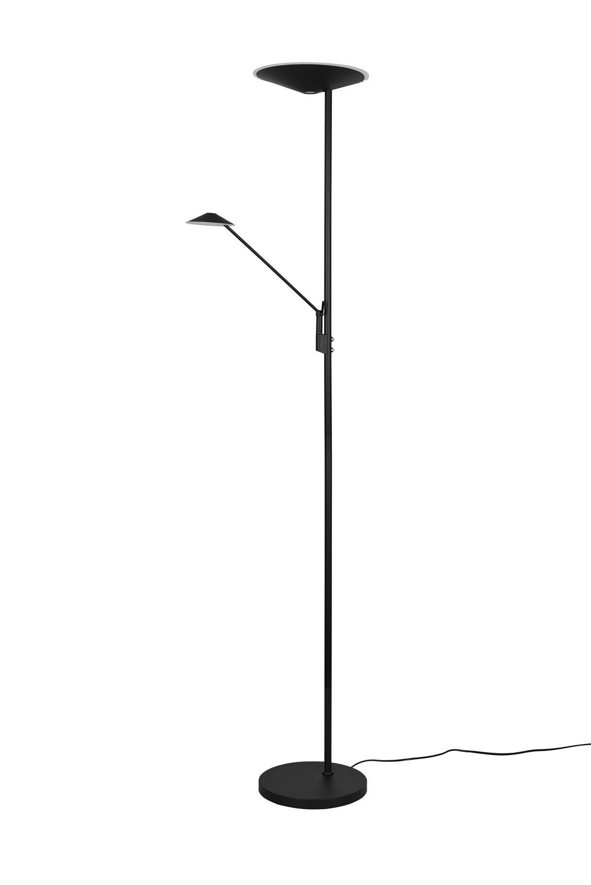 STEHLAMPE BRANTFORD - Schwarz - 0/0/180 cm - Schwarz, Metall (30/30/180cm) - Trio Leuchten