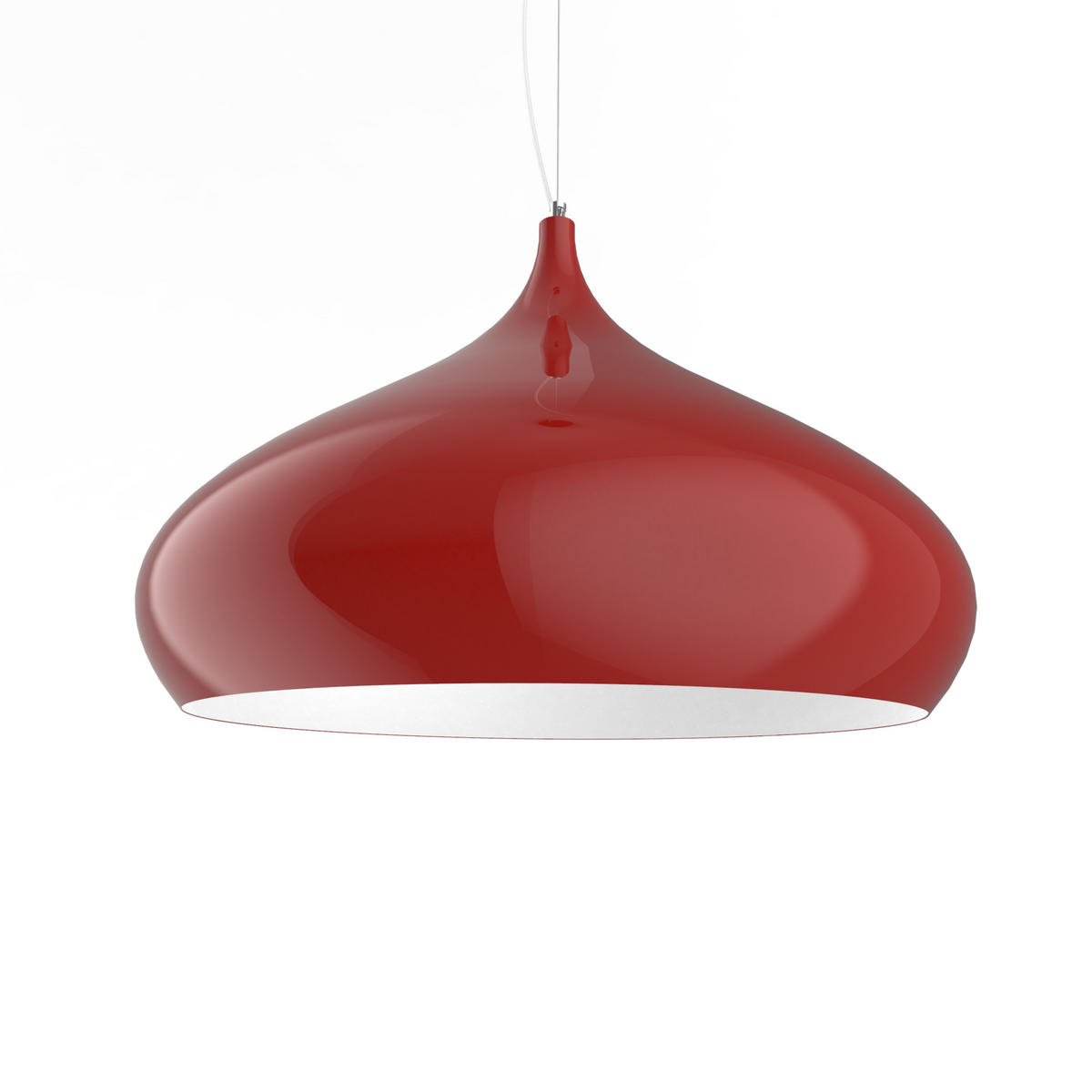 HÄNGELEUCHTE - Rot, Metall (60/60/55cm) - Lumicom