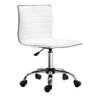 DREHSTUHL 52/78-90/48 cm Weiß aus Kunstleder höhenverstellbar - Weiß, Kunststoff (52/90/48cm) - OKMYHOME