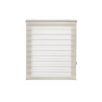 ROLLO Polyester Transluzent Grauweiß 140x180 - Hellgrau, Textil (140/180/1cm) - Purline