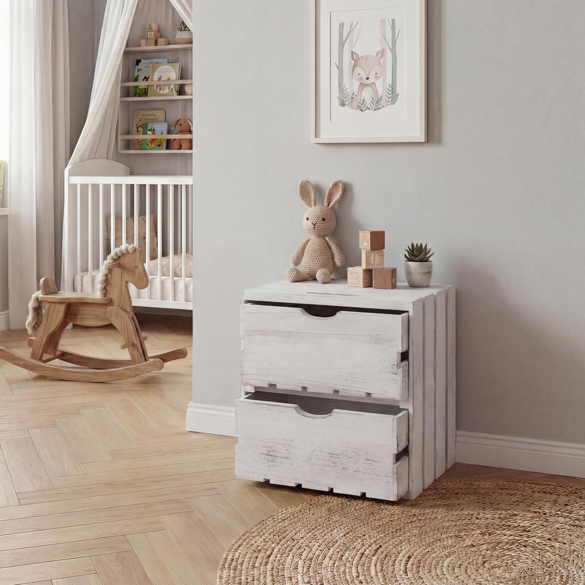 KOMMODE Weiß - Weiß, Holz (32/36/26cm) - MCW