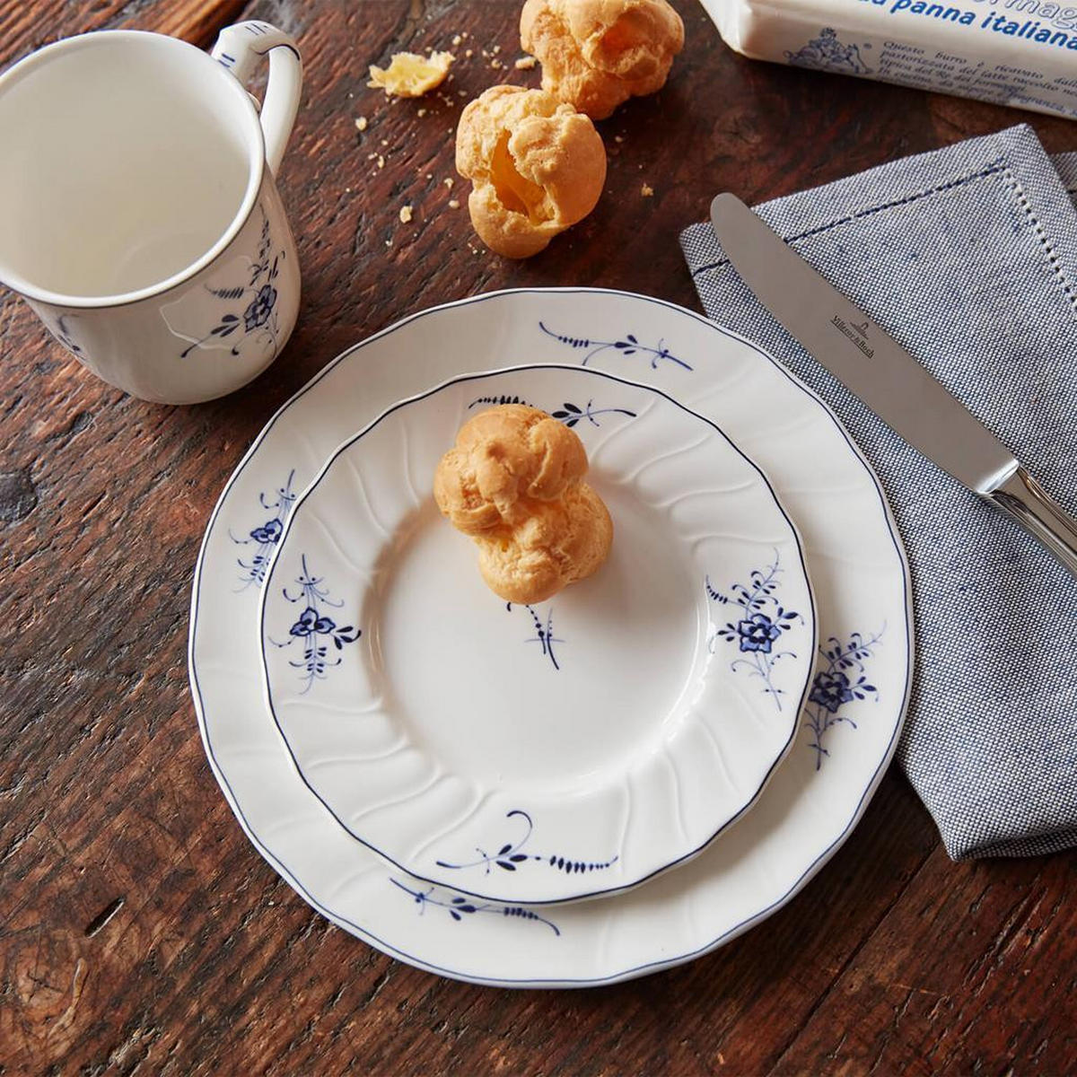 SPEISETELLER Vieux Luxembourg weiß-blau ø 26 cm 6er Set - Blau/Weiß, Keramik (26cm) - Villeroy & Boch