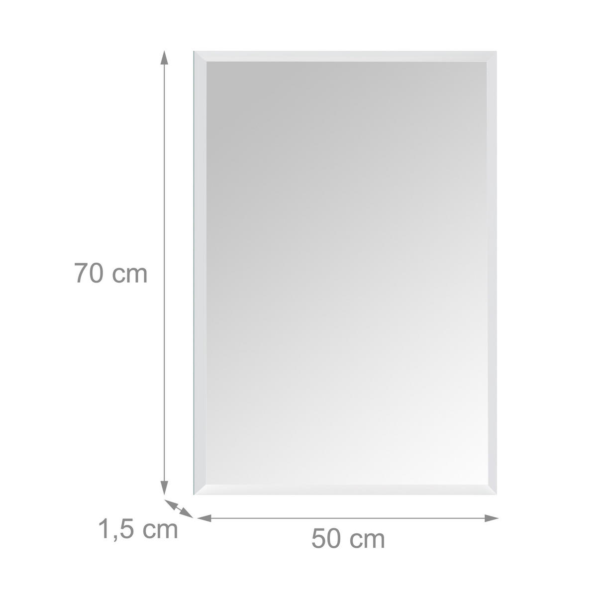 SPIEGEL - Transparent, Glas (70/50/1.5cm) - Relaxdays