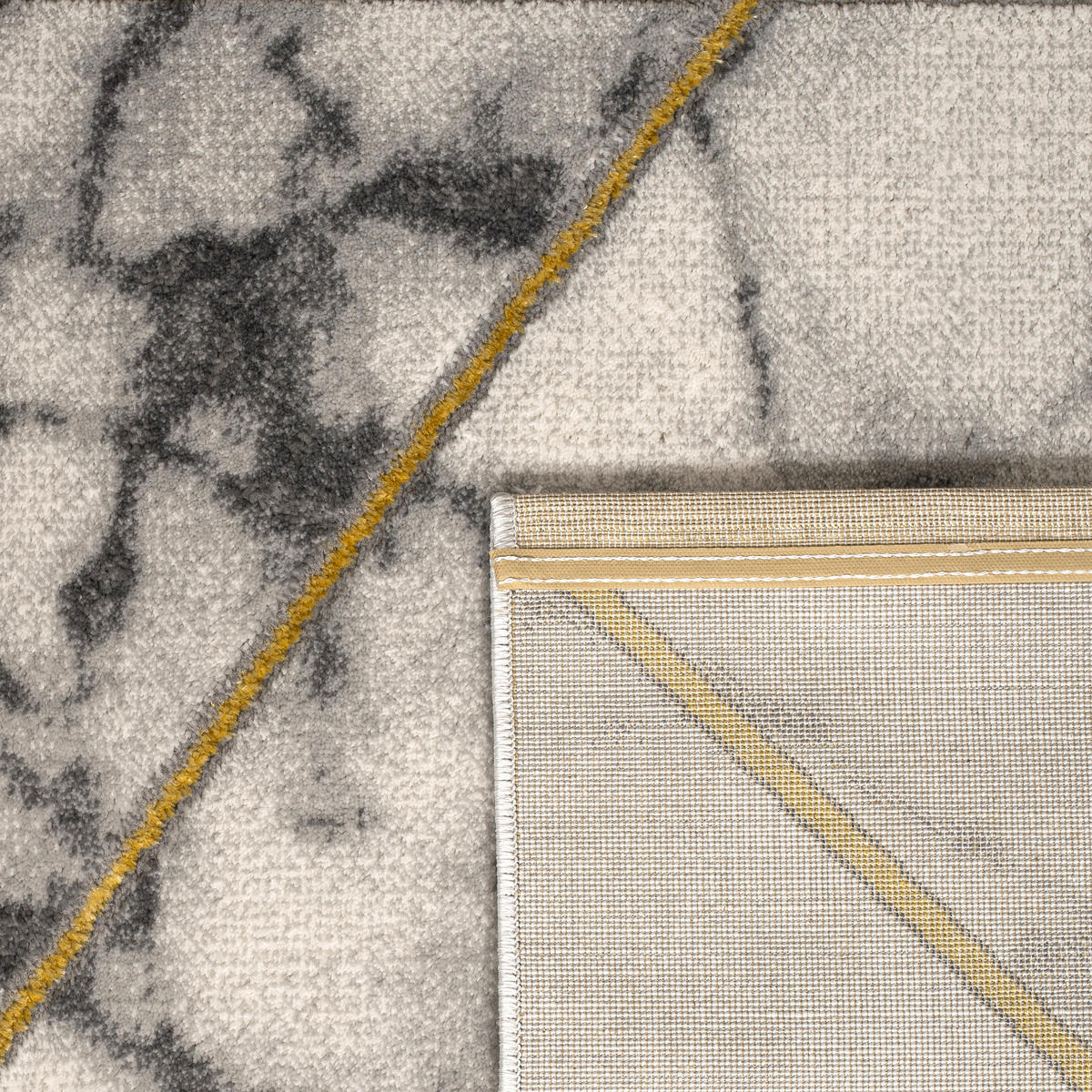 KURZFLORTEPPICH 120/170 cm Kraft 524 - Goldfarben, Textil (120/170cm) - Paco Home