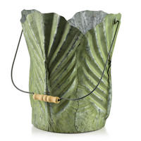 BLUMENTOPF Marina Grün 30/30/35 cm Metall - Grün, Metall (30/35/30cm) - Mondex