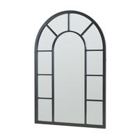 WANDSPIEGEL Enonkoski - Schwarz, Glas/Holzwerkstoff (60/2/90cm) - [en.casa]