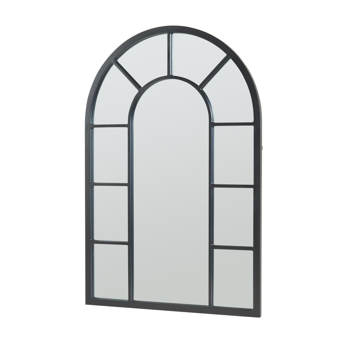 WANDSPIEGEL Enonkoski - Schwarz, Glas/Holzwerkstoff (60/2/90cm) - [en.casa]
