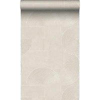 TAPETE 3D-Muster 53 cm x 10.05 m - Grau, Papier (53/1000cm) - Origin Wallcoverings