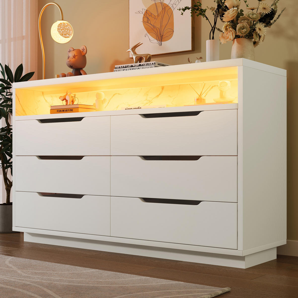 ANRICHTE Weiß 120/40/85 cm - Weiß, Holz (120/85/40cm) - PANGIVO