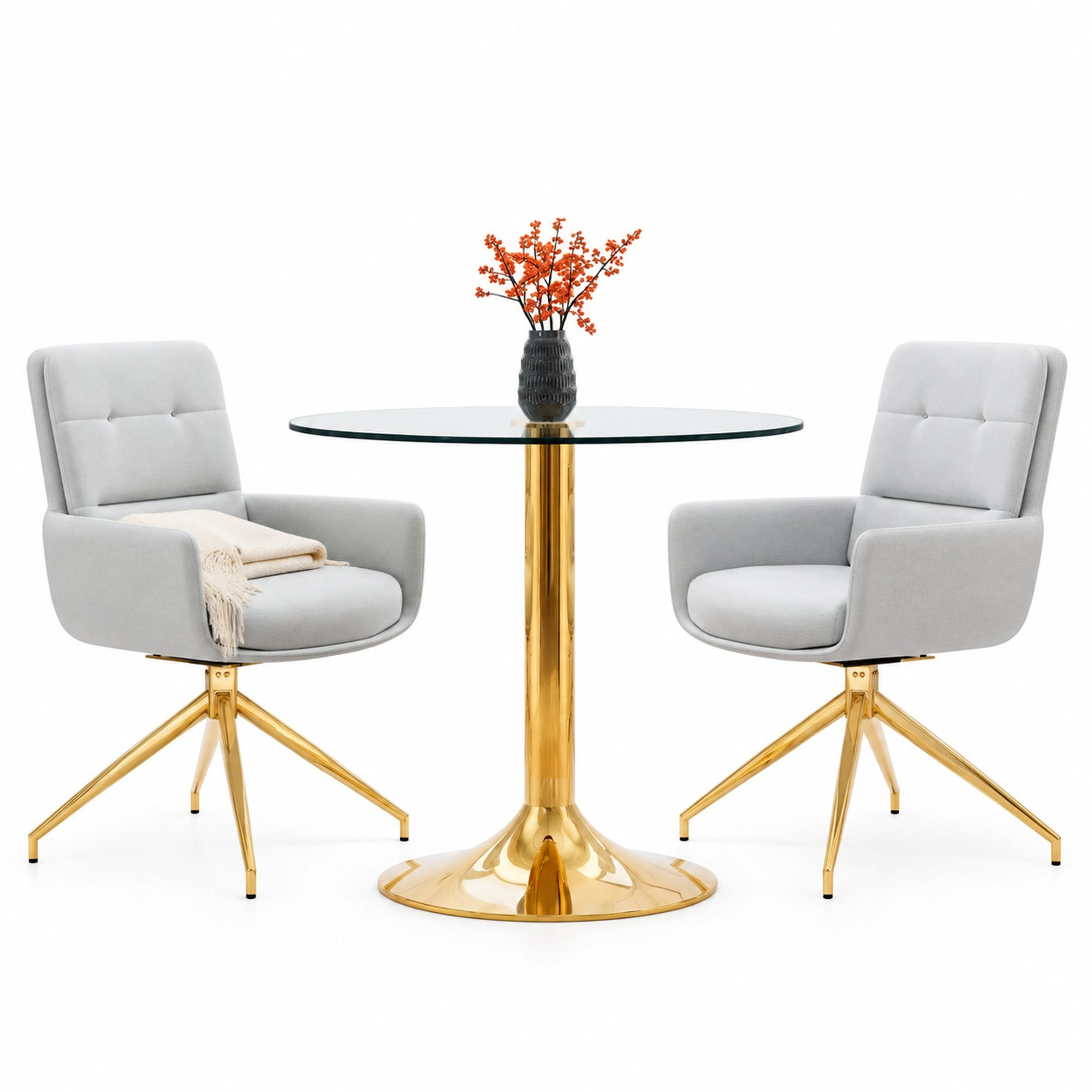 Meubliv Essgruppe Transparent 85x76x85 cm
