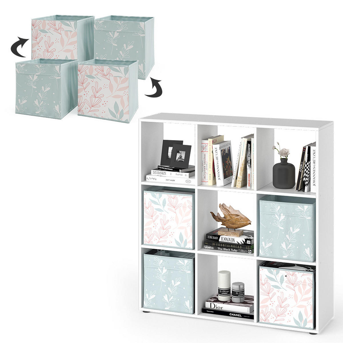 DĚLICÍ STĚNA Nove Bílá - bílá, kompozitní dřevo (104/108/29cm) - Vicco