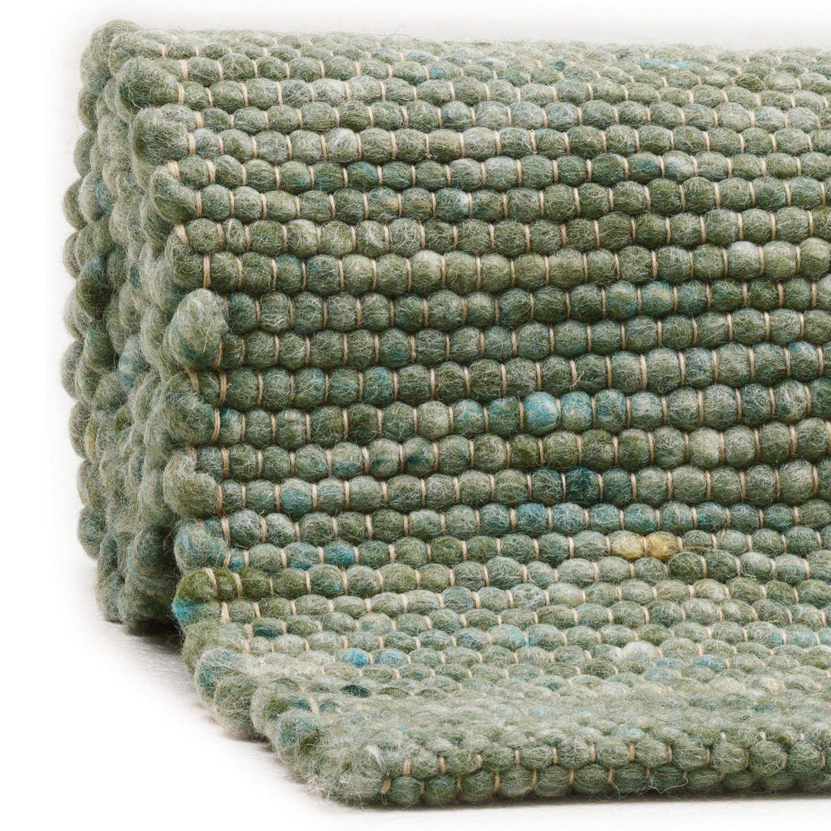 HANDWEBTEPPICH Atlas 170x240 cm - Grün, Textil (170/240cm) - Rug and Roll