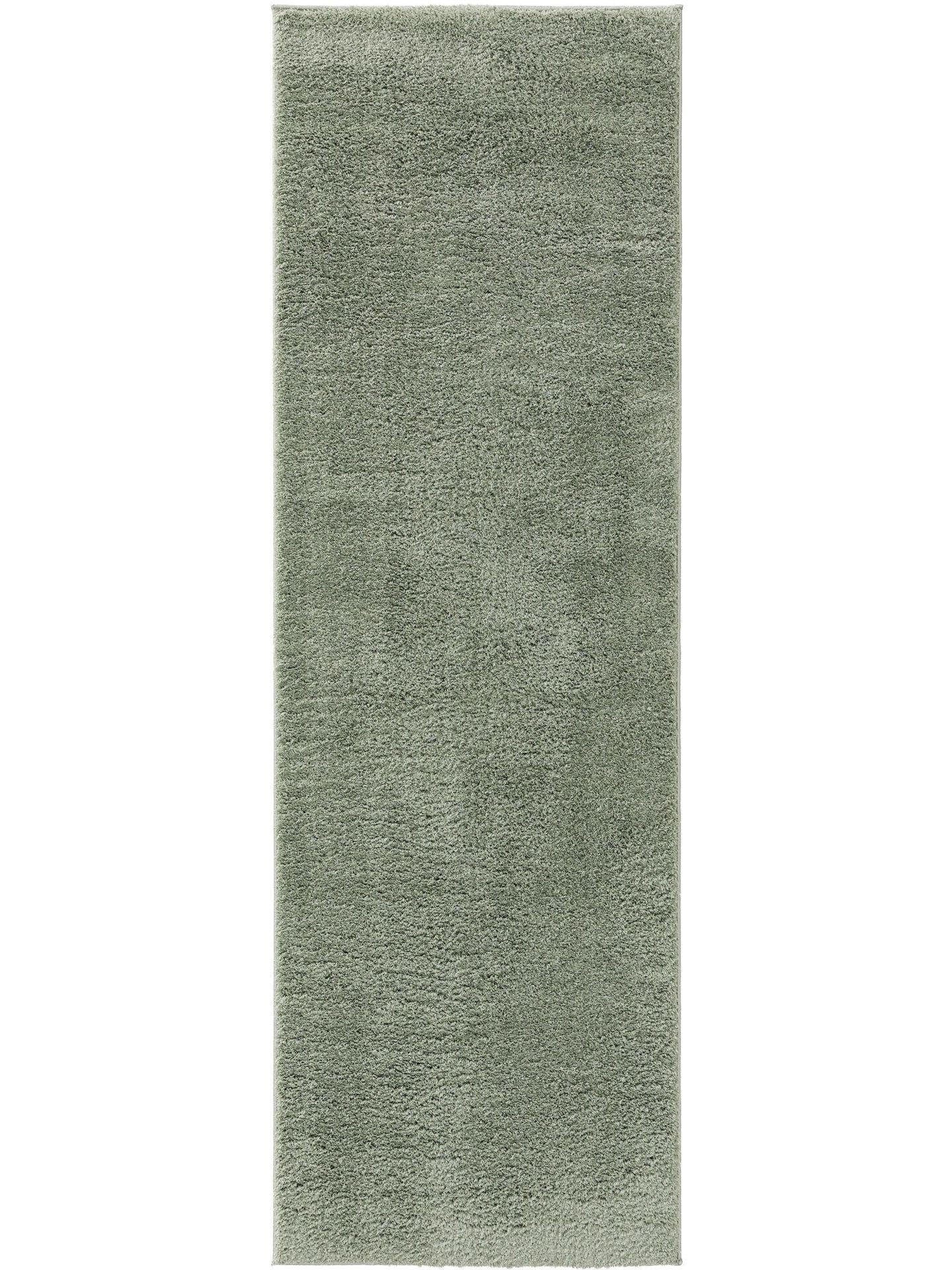 LÄUFER Soda Hellgrün 80x240 cm - Grün, Textil (80/1cm) - KUNSTLOFT