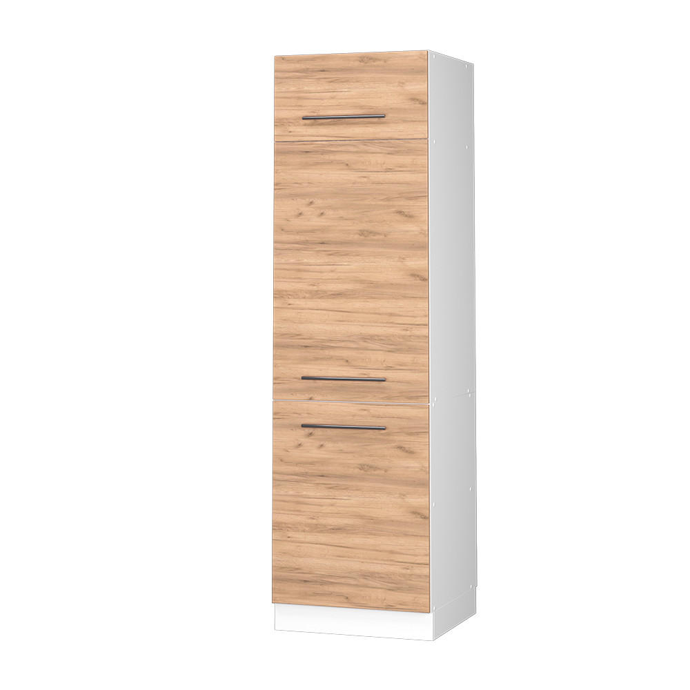 KÜCHENSCHRANK Fame-Line Goldkraft Eiche 60 cm - Honigeiche/Eiche Wotan, Holzwerkstoff (60/206.8/58.1cm) - Vicco
