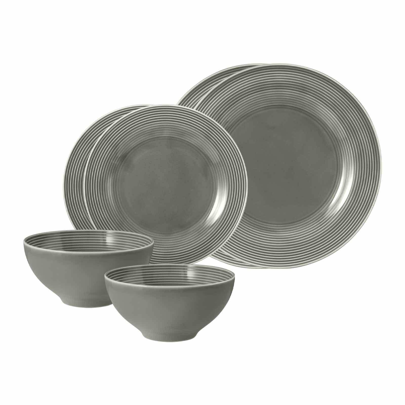 BASIC-SET Beat Color Glaze Perlgrau 6er Set - Grau, Keramik (1/1/1cm) - Seltmann Weiden