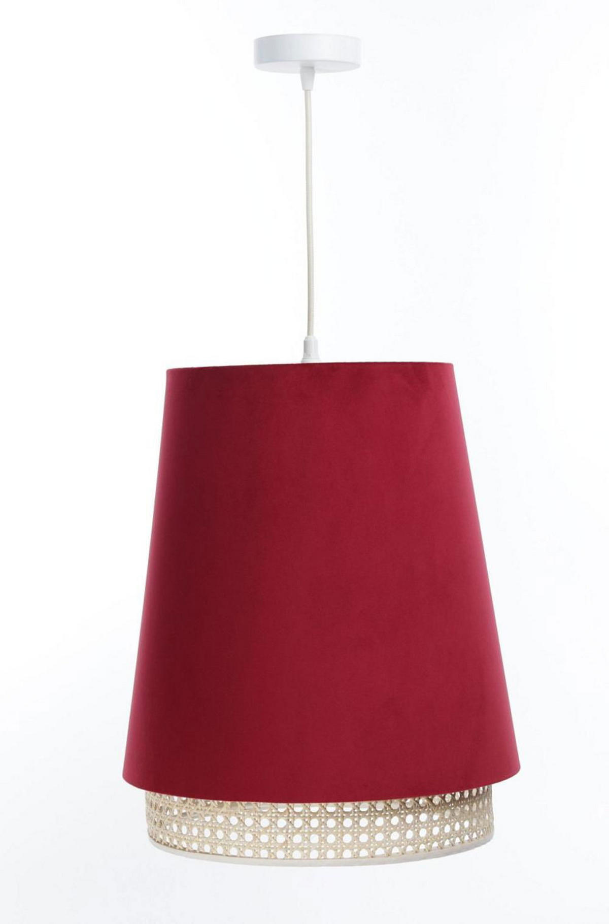 HÄNGELEUCHTE Rot 35/42 cm - Beige/Rot, Kunststoff (35/1.3/42cm) - ONZENO