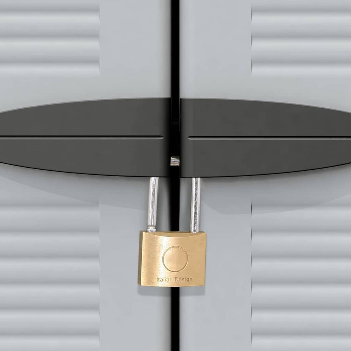 KUNSTSTOFFSCHRANK 68/39/171,5 Cm - Grau, Kunststoff (39/171.5/68cm) - vidaXL