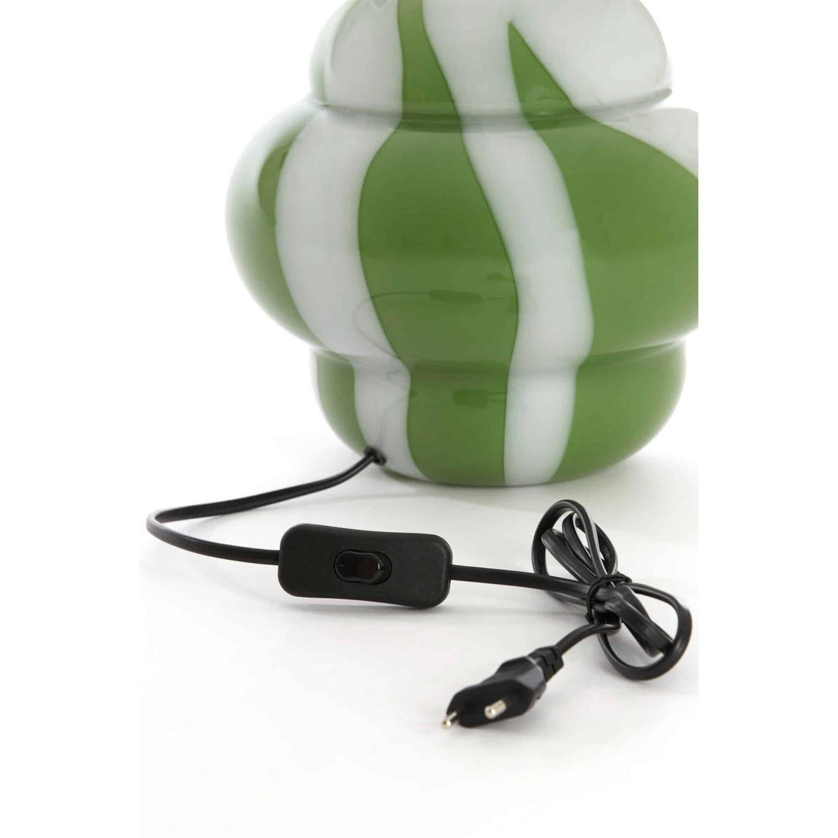 LAMPENFUSS Ylien Grün 22/22/28 cm - Grün, Glas (22/22/28cm) - Light & Living