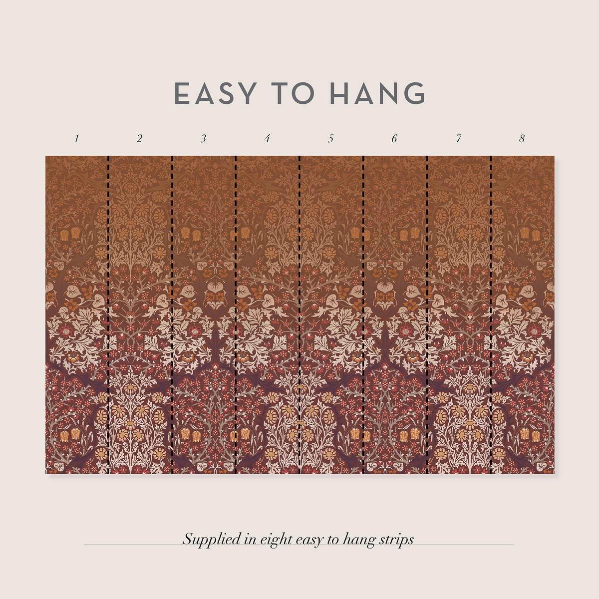 FOTOTAPETE - Schlehdornrot - Multicolor, Papier/Kunststoff (250/400cm) - Graham & Brown