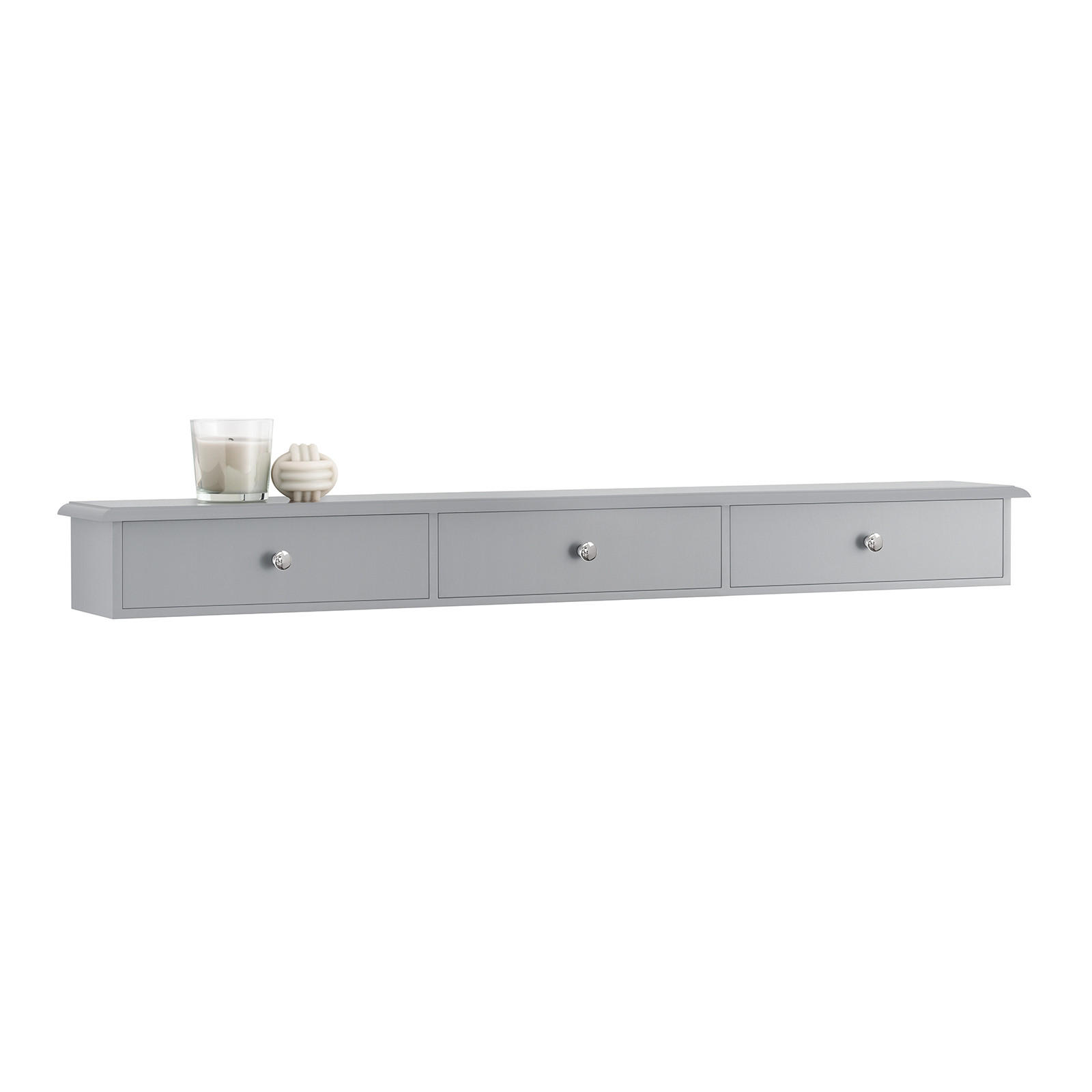WANDREGAL Grau - Grau, Holzwerkstoff (93/10/15cm) - SoBuy