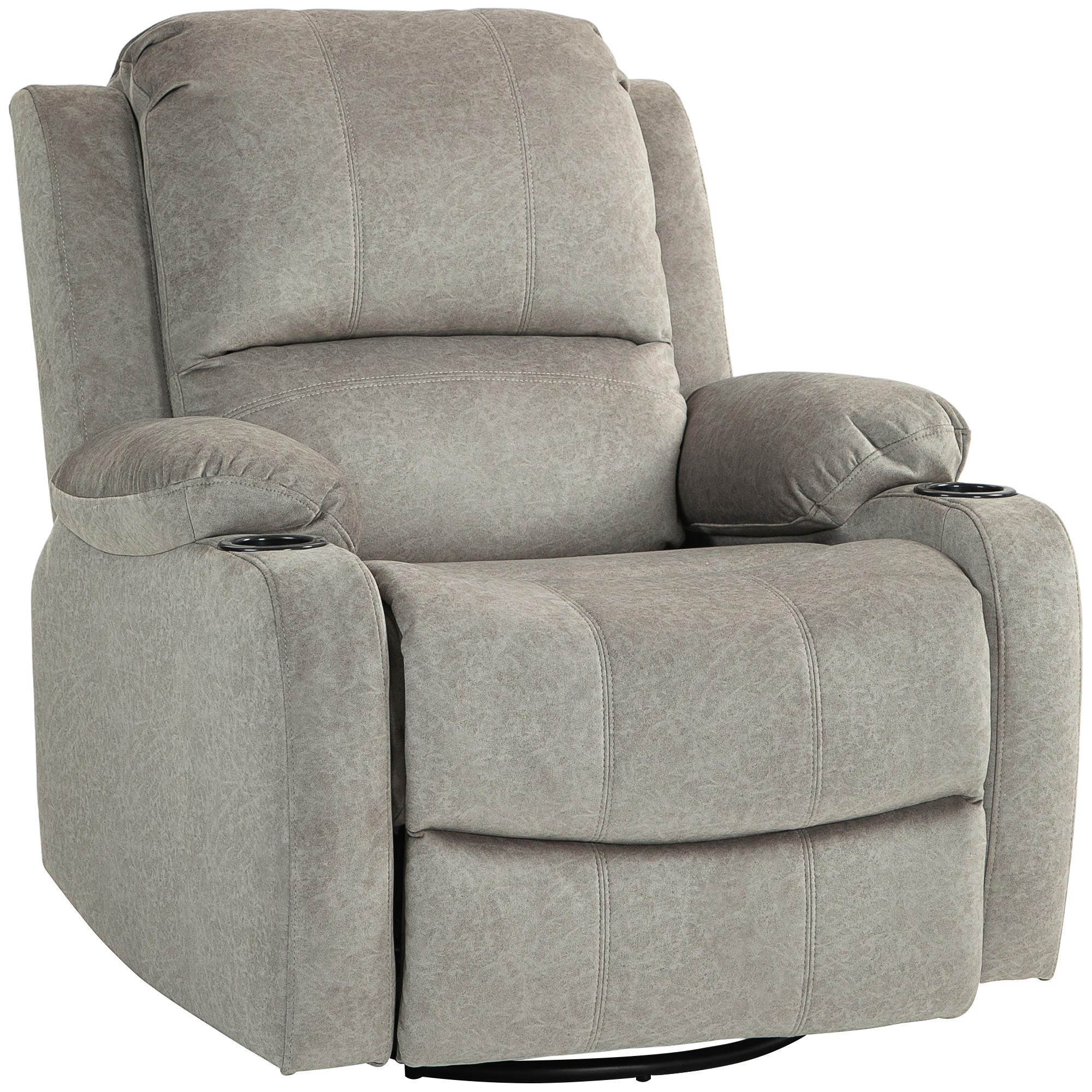 FERNSEHSESSEL Mikrofaser Braun - Braun, Textil (95/102/87cm) - HOMCOM