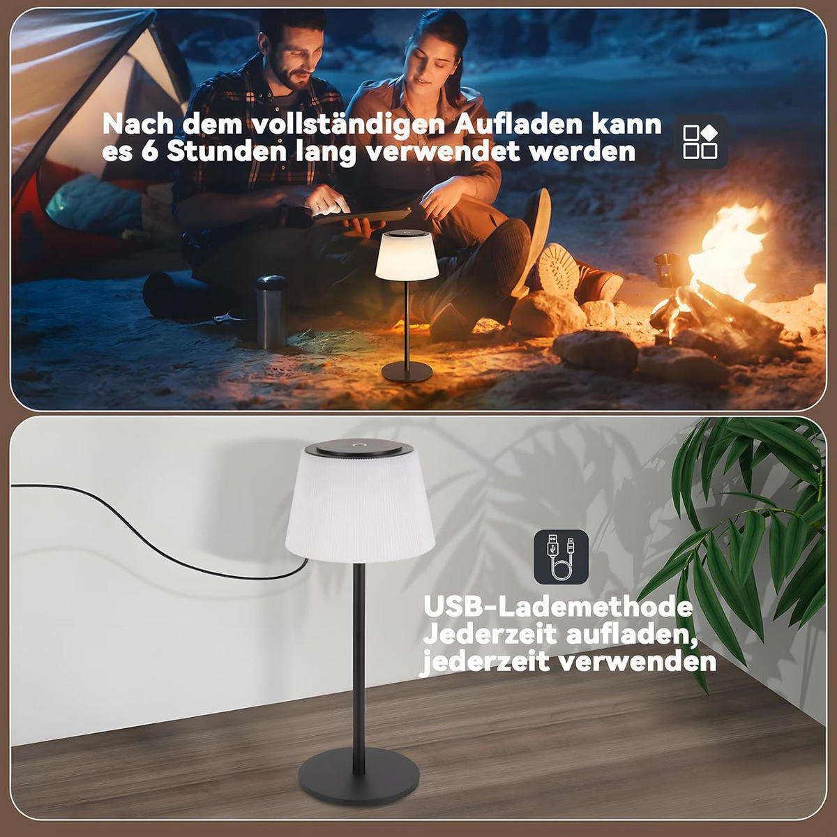 TISCHLEUCHTE Strahldel 13/30.5/13 cm - Schwarz, Metall (13/13/30.5cm) - ZMH