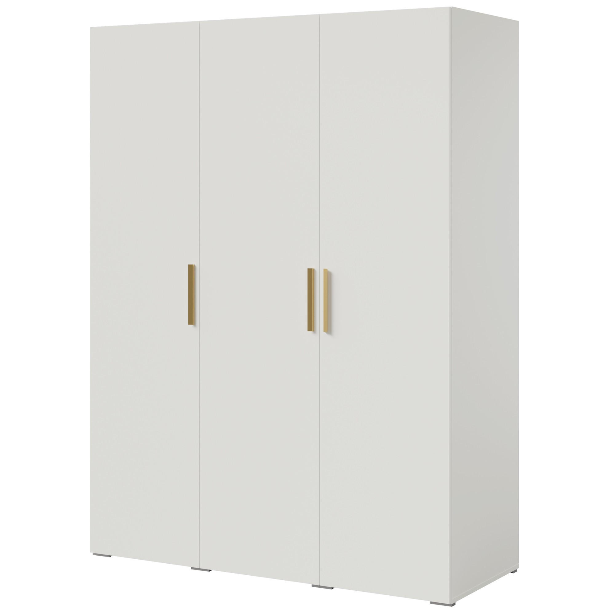 mzm24 Drehtürenschrank Weiß 150x35x60 cm