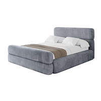 POLSTERBETT mit Bettkasten, Fußteil und Lattenrost, Boxbett mit Matratze H3/H4 - ENORA-Z 120x200 Grau - Grau, Holzwerkstoff/Textil (120/200cm) - ALTDECOR