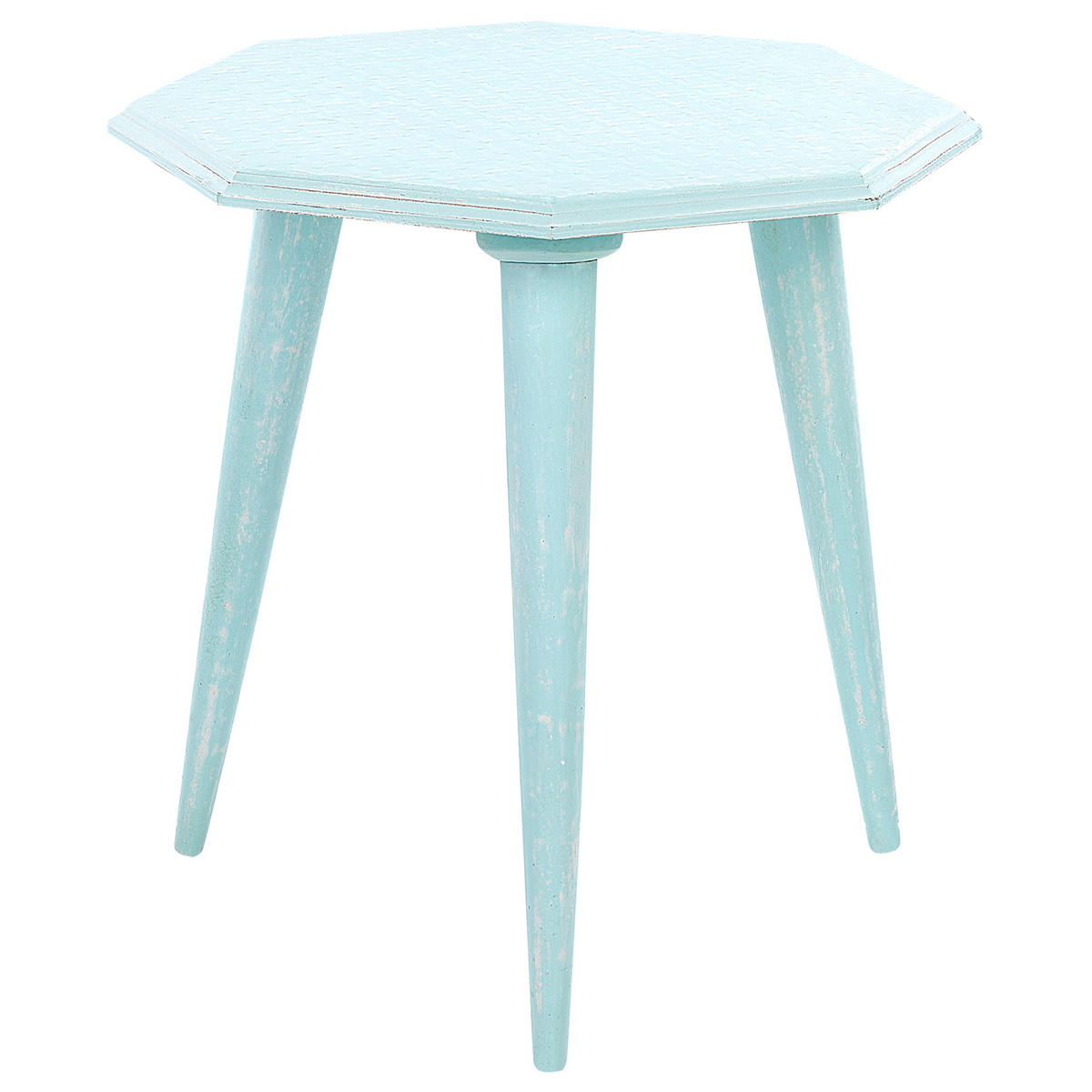 BEISTELLTISCH 2er-Set Achteckig Blau Kanri - Blau, Holzwerkstoff (42/42cm) - Beliani