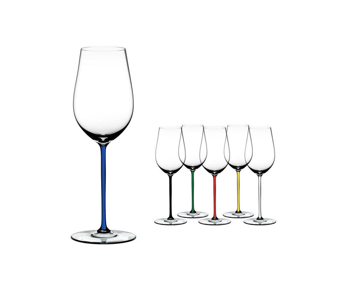 RIESLING/ZINFANDEL WEINGLAS Fatto A Mano Dunkelblau 125 ml - Dunkelblau, Glas (0.125L) - Riedel