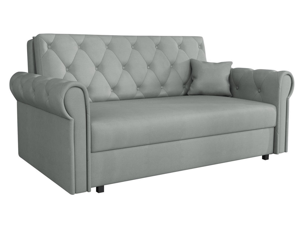 SCHLAFSOFA Viva Roma III - Schwarz/Grau, Holz/Textil (168/85/98cm) - MIRJAN24