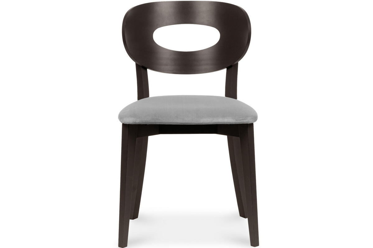 ESSZIMMERSTUHLE TANER 2-tlg Vintage, Grau - Wengefarben/Grau, Holz/Textil (47/80/45cm) - KONSIMO®