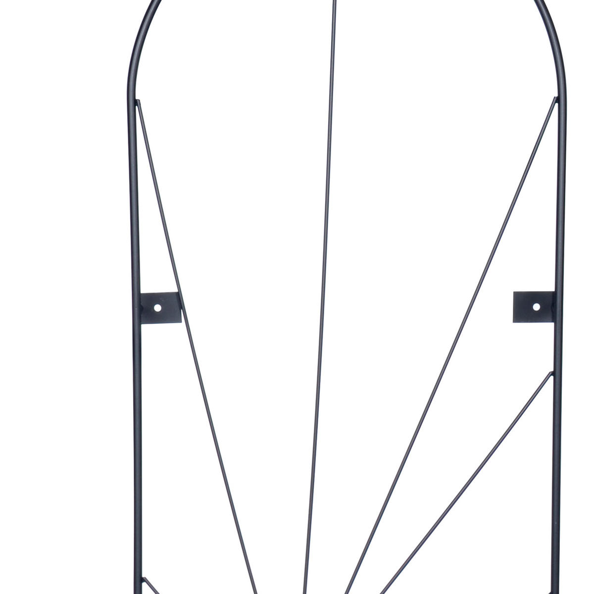 2XRANKGITTER - Schwarz, Metall (38/140/1cm) - Relaxdays