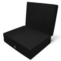 KLAPPMATRATZE Campix 195/80/10 cm Schwarz - Schwarz, Textil (195/80/10cm) - Beautissu 
