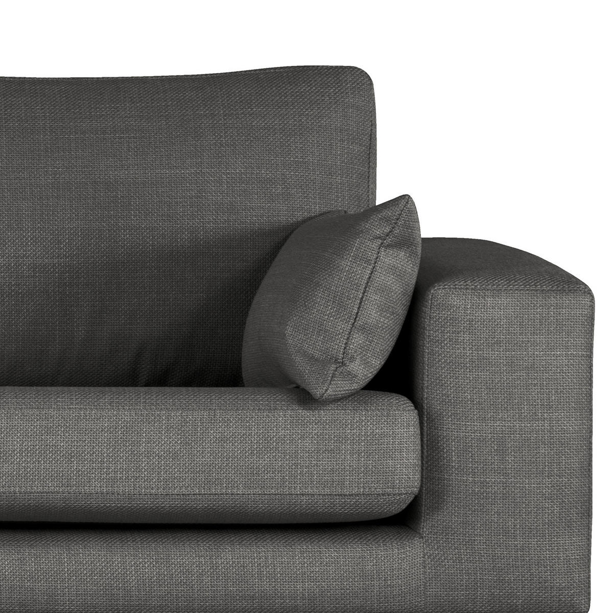 3-SITZER SOFA - Dunkelgrau, Textil (237/81/88cm) - home24